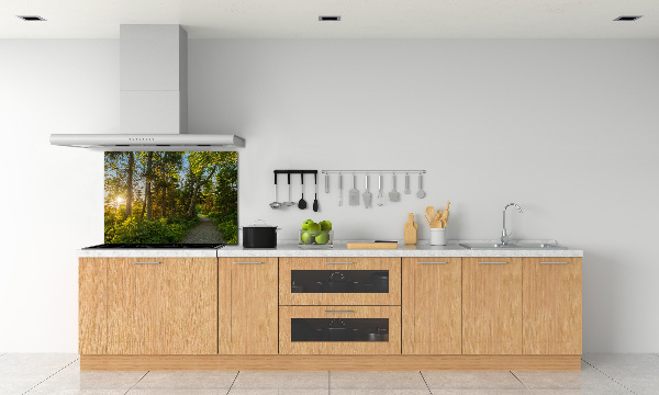 Panel szkło hartowane do kuchni Las