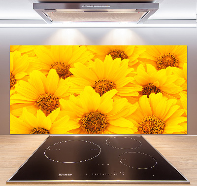 Achterwand keuken Zonnebloemen