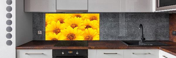 Achterwand keuken Zonnebloemen