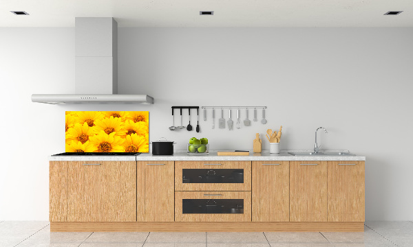 Achterwand keuken Zonnebloemen