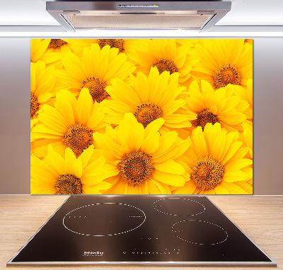 Achterwand keuken Zonnebloemen