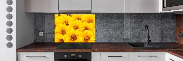Achterwand keuken Zonnebloemen