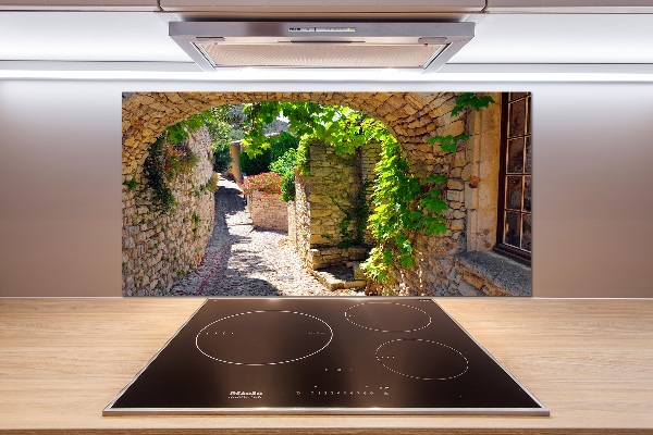 Achterwand keuken Een charmante straat