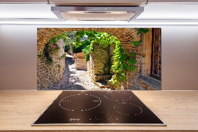 Achterwand keuken Een charmante straat