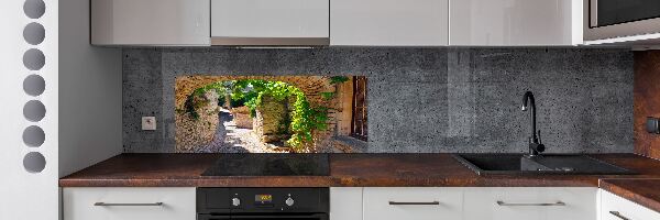 Achterwand keuken Een charmante straat