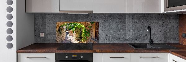 Achterwand keuken Een charmante straat