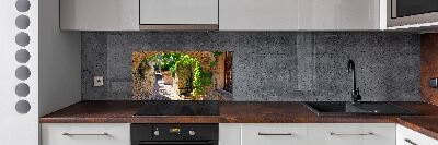 Achterwand keuken Een charmante straat