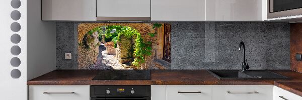 Achterwand keuken Een charmante straat