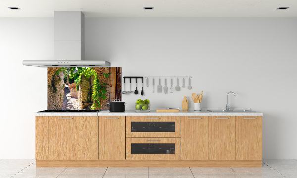 Achterwand keuken Een charmante straat