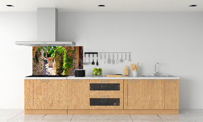 Achterwand keuken Een charmante straat