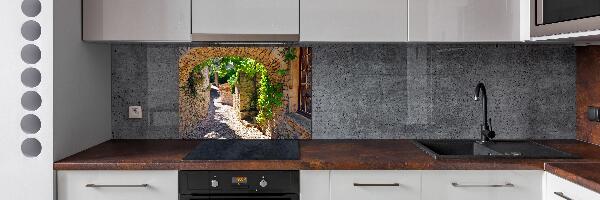 Achterwand keuken Een charmante straat