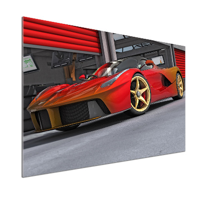 Panel dekor szkło Wyścigówka