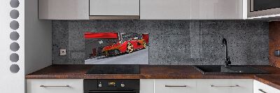 Achterwand keuken Racer