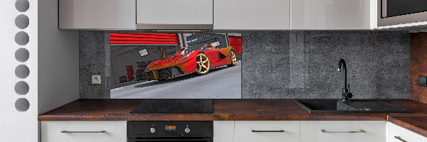 Achterwand keuken Racer