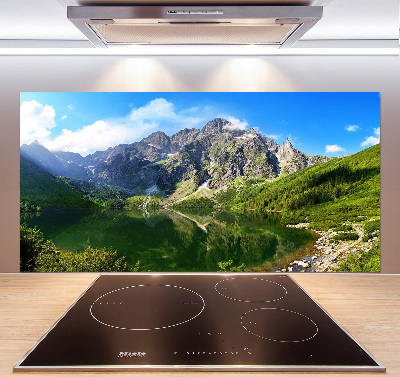 Glazen achterwand keuken Het zeeoog ​​van het Tatragebergte