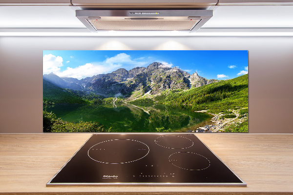 Glazen achterwand keuken Het zeeoog ​​van het Tatragebergte