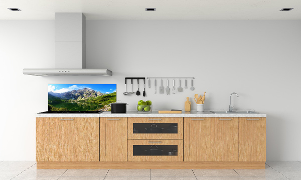 Glazen achterwand keuken Het zeeoog ​​van het Tatragebergte