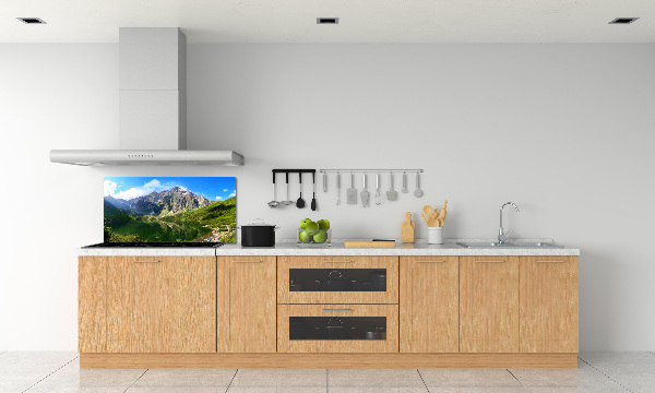 Glazen achterwand keuken Het zeeoog ​​van het Tatragebergte