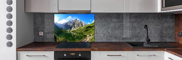 Glazen achterwand keuken Het zeeoog ​​van het Tatragebergte