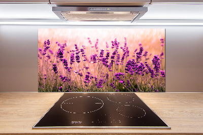 Spatscherm keuken Lavendel