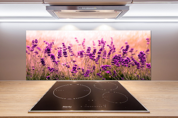Spatscherm keuken Lavendel