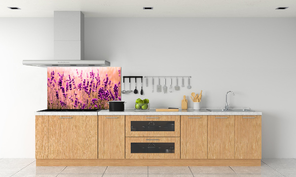Spatscherm keuken Lavendel