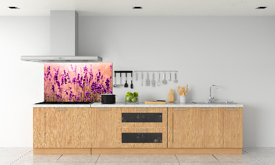 Spatscherm keuken Lavendel
