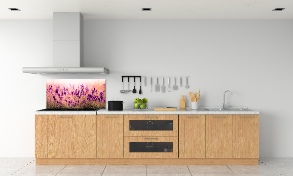 Spatscherm keuken Lavendel