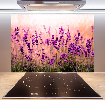 Spatscherm keuken Lavendel