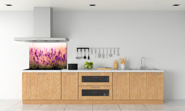 Spatscherm keuken Lavendel