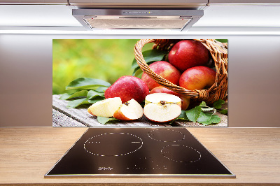 Keuken achterwand Appels in een mand