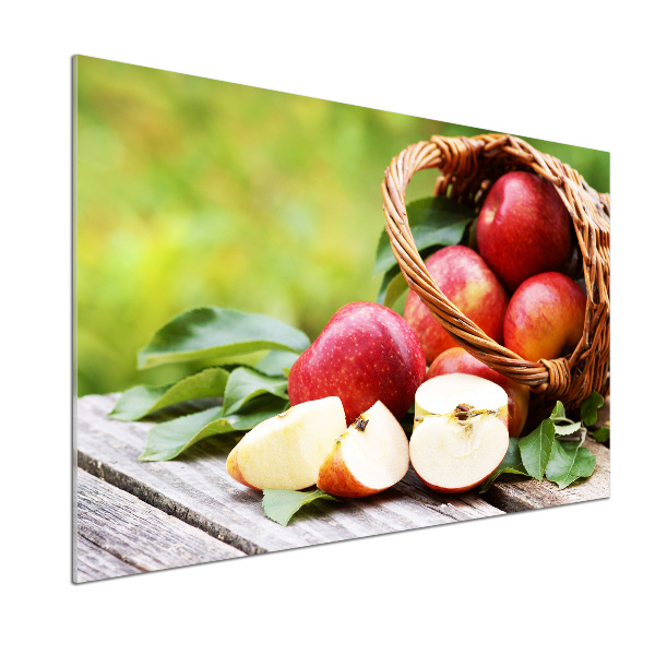 Keuken achterwand Appels in een mand