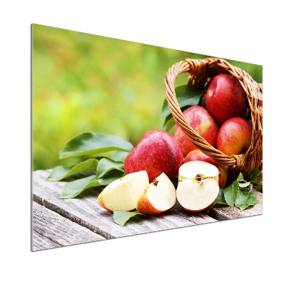 Keuken achterwand Appels in een mand