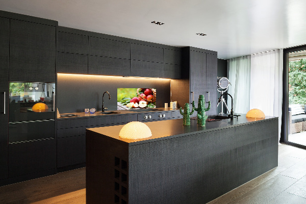 Keuken achterwand Appels in een mand