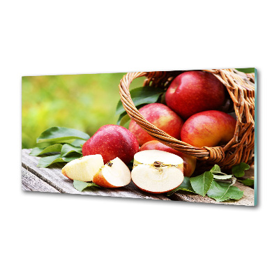 Keuken achterwand Appels in een mand