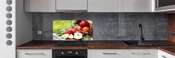 Keuken achterwand Appels in een mand