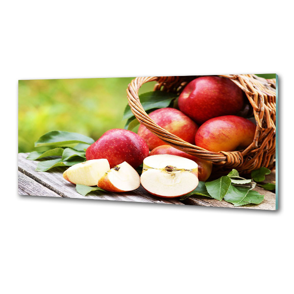 Keuken achterwand Appels in een mand