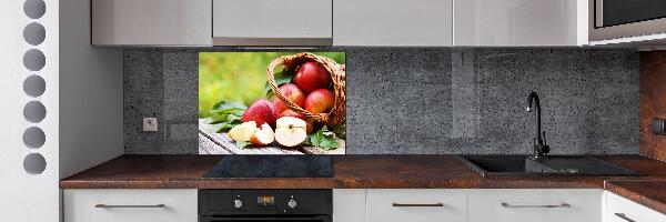 Keuken achterwand Appels in een mand