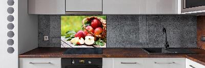 Keuken achterwand Appels in een mand