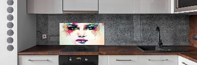 Panel do kuchni Portret kobiety