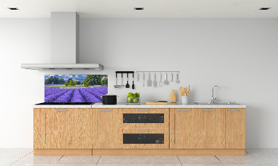 Spatscherm keuken Lavendelveld