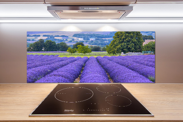 Spatscherm keuken Lavendelveld