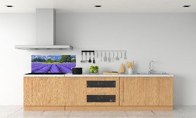 Spatscherm keuken Lavendelveld