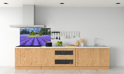 Spatscherm keuken Lavendelveld
