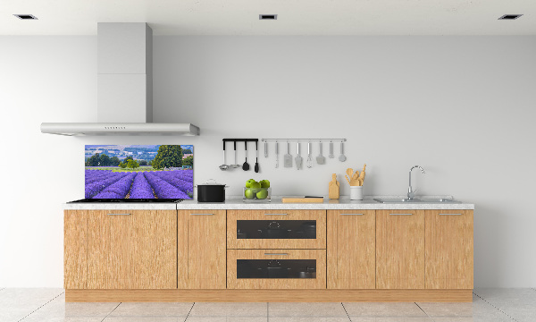 Spatscherm keuken Lavendelveld
