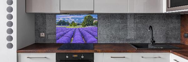 Spatscherm keuken Lavendelveld