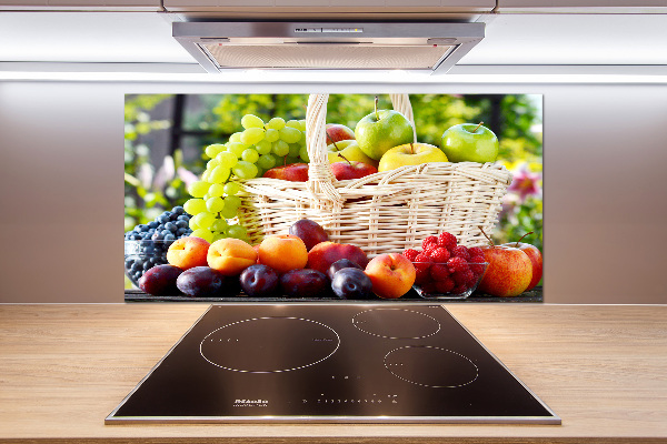 Spatscherm keuken Fruitmand