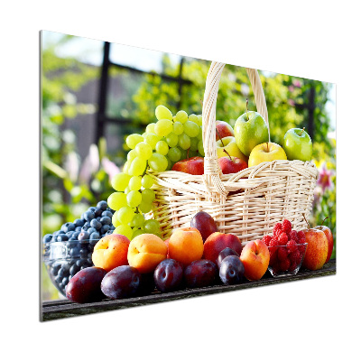 Spatscherm keuken Fruitmand