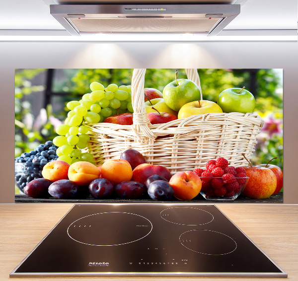 Spatscherm keuken Fruitmand