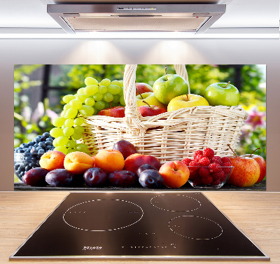 Spatscherm keuken Fruitmand